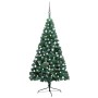 Medio árbol de Navidad con luces y bolas verde 120 cm de vidaXL, Arboles de navidad - Ref: Foro24-3077649, Precio: 37,30 €, D...