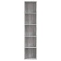 Estantería de madera contrachapada gris Sonoma 40x30x189 cm de vidaXL, Librerías y estanterías - Ref: Foro24-815436, Precio: ...