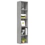 Sonoma gray plywood shelving 40x30x189 cm by vidaXL, Bookcases and shelves - Ref: Foro24-815436, Price: 56,39 €, Discount: %