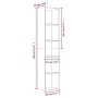 Sonoma-graues Sperrholzregal 40x30x189 cm von vidaXL, Bücherregale und Regale - Ref: Foro24-815436, Preis: 57,86 €, Rabatt: %