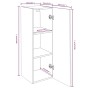 TV-Schrank 2 Stk. Sonoma graues Sperrholz 30,5x30x90 cm von vidaXL, TV-Möbel - Ref: Foro24-815750, Preis: 94,14 €, Rabatt: %