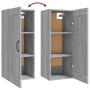 Sonoma gray engineered wood hanging cabinet 35x34x90 cm by vidaXL, Lockers and storage cabinets - Ref: Foro24-817454, Price: ...