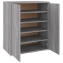 Zapatero de madera contrachapada gris Sonoma 60x35x70 cm de vidaXL, Zapateros y organizadores de calzado - Ref: Foro24-816009...