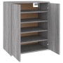 Zapatero de madera contrachapada gris Sonoma 60x35x70 cm de vidaXL, Zapateros y organizadores de calzado - Ref: Foro24-816009...