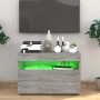 TV cabinet with LED lights Sonoma gray 60x35x40 cm by vidaXL, TV Furniture - Ref: Foro24-815680, Price: 55,44 €, Discount: %