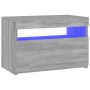 TV cabinet with LED lights Sonoma gray 60x35x40 cm by vidaXL, TV Furniture - Ref: Foro24-815680, Price: 55,44 €, Discount: %