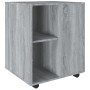 Sonoma grau Sperrholz Kleiderschrank auf Rollen 60x53x72 cm von vidaXL, Schließfächer und Lagerschränke - Ref: Foro24-815970,...