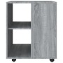 Sonoma grau Sperrholz Kleiderschrank auf Rollen 60x53x72 cm von vidaXL, Schließfächer und Lagerschränke - Ref: Foro24-815970,...