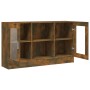 Smoked oak plywood display case 120x30.5x70 cm by vidaXL, Sideboards - Ref: Foro24-815627, Price: 105,71 €, Discount: %