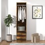 Smoked oak plywood cabinet with drawers 50x50x200 cm by vidaXL, Wardrobes - Ref: Foro24-815348, Price: 136,91 €, Discount: %