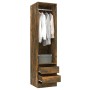 Smoked oak plywood cabinet with drawers 50x50x200 cm by vidaXL, Wardrobes - Ref: Foro24-815348, Price: 137,13 €, Discount: %