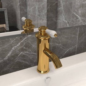 Golden bathroom sink faucet 130x180 mm by vidaXL, Faucets - Ref: Foro24-149072, Price: 38,88 €, Discount: %