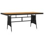 idaXL Juego de comedor de jardín 9 piezas ratán sintético negro de vidaXL, Conjuntos de jardín - Ref: Foro24-3120107, Precio:...