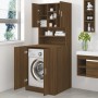 Brown oak plywood washing machine cabinet by vidaXL, Accessories for washing machines and dryers - Ref: Foro24-3120184, Price...