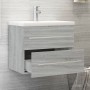 Mueble de baño con lavabo madera contrachapada gris Sonoma de vidaXL, Tocadores de baño - Ref: Foro24-3120180, Precio: 163,33...