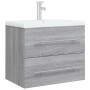 Mueble de baño con lavabo madera contrachapada gris Sonoma de vidaXL, Tocadores de baño - Ref: Foro24-3120180, Precio: 163,33...