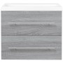 Mueble de baño con lavabo madera contrachapada gris Sonoma de vidaXL, Tocadores de baño - Ref: Foro24-3120180, Precio: 163,33...