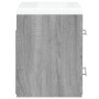 Mueble de baño con lavabo madera contrachapada gris Sonoma de vidaXL, Tocadores de baño - Ref: Foro24-3120180, Precio: 163,33...