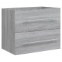 Mueble de baño con lavabo madera contrachapada gris Sonoma de vidaXL, Tocadores de baño - Ref: Foro24-3120180, Precio: 163,33...