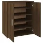 Brown oak plywood shoe cabinet 60x35x70 cm by vidaXL, Shoe racks and shoe organizers - Ref: Foro24-816010, Price: 80,21 €, Di...