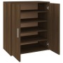 Mueble zapatero madera contrachapada roble marrón 60x35x70 cm de vidaXL, Zapateros y organizadores de calzado - Ref: Foro24-8...