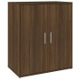 Brown oak plywood shoe cabinet 60x35x70 cm by vidaXL, Shoe racks and shoe organizers - Ref: Foro24-816010, Price: 89,90 €, Di...