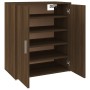 Brown oak plywood shoe cabinet 60x35x70 cm by vidaXL, Shoe racks and shoe organizers - Ref: Foro24-816010, Price: 89,90 €, Di...