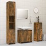 Badezimmerschrank aus geräuchertem Eichensperrholz, 30 x 30 x 95 cm von vidaXL, Badezimmermöbel - Ref: Foro24-815552, Preis: ...