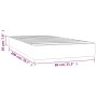 Pink velvet pocket spring mattress 80x200x20 cm by vidaXL, Mattresses - Ref: Foro24-347693, Price: 126,32 €, Discount: %