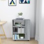 Wardrobe with wheels Sonoma gray plywood 60x35x75 cm by vidaXL, Lockers and storage cabinets - Ref: Foro24-815967, Price: 62,...