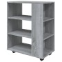 Kleiderschrank mit Rollen Sonoma graues Sperrholz 60x35x75 cm von vidaXL, Schließfächer und Lagerschränke - Ref: Foro24-81596...