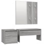 Set de muebles de recibidor madera contrachapada gris Sonoma de vidaXL, Armarios roperos - Ref: Foro24-3120195, Precio: 109,0...