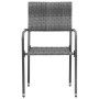 Garden dining set 5 pieces gray synthetic rattan by vidaXL, Garden sets - Ref: Foro24-3120102, Price: 264,69 €, Discount: %