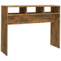 Smoked oak plywood console table 105x30x80 cm by vidaXL, Side tables - Ref: Foro24-815939, Price: 49,99 €, Discount: %