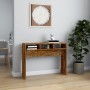 Smoked oak plywood console table 105x30x80 cm by vidaXL, Side tables - Ref: Foro24-815939, Price: 49,99 €, Discount: %