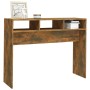 Smoked oak plywood console table 105x30x80 cm by vidaXL, Side tables - Ref: Foro24-815939, Price: 49,99 €, Discount: %