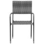 Garden dining set 3 pieces gray synthetic rattan by vidaXL, Garden sets - Ref: Foro24-3120092, Price: 166,29 €, Discount: %