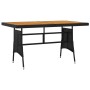 idaXL Juego de comedor de jardín 7 piezas ratán sintético negro de vidaXL, Conjuntos de jardín - Ref: Foro24-3120097, Precio:...