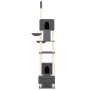 Árbol rascador para gatos suelo a techo gris oscuro 277-303 cm de vidaXL, Mobiliario para gatos - Ref: Foro24-171614, Precio:...