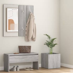 Gray Sonoma plywood entryway furniture set by vidaXL, Wardrobes - Ref: Foro24-3120198, Price: 102,46 €, Discount: %