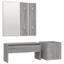 Set de muebles de recibidor madera contrachapada gris Sonoma de vidaXL, Armarios roperos - Ref: Foro24-3120198, Precio: 102,3...