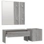 Set de muebles de recibidor madera contrachapada gris Sonoma de vidaXL, Armarios roperos - Ref: Foro24-3120198, Precio: 102,3...