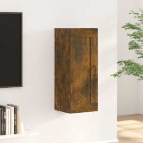 Engineered wood hanging cabinet in smoked oak, 35x34x90 cm. by vidaXL, Lockers and storage cabinets - Ref: Foro24-817453, Pri...