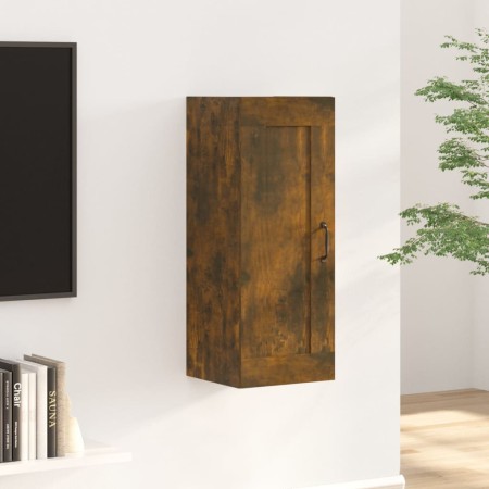 Hängeschrank aus geräuchertem Eichenholz 35x34x90 cm von vidaXL, Schließfächer und Lagerschränke - Ref: Foro24-817453, Preis:...