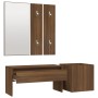 Set de muebles de recibidor madera contrachapada roble marrón de vidaXL, Armarios roperos - Ref: Foro24-3120199, Precio: 101,...