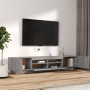 TV furniture set with LEDs 2 pieces Sonoma gray plywood by vidaXL, TV Furniture - Ref: Foro24-3120171, Price: 113,17 €, Disco...