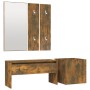 Set de muebles de recibidor madera contrachapada roble ahumado de vidaXL, Armarios roperos - Ref: Foro24-3120197, Precio: 103...