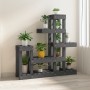 Soporte para plantas madera maciza de pino gris 92x25x97 cm de vidaXL, Soportes para macetas - Ref: Foro24-822104, Precio: 72...