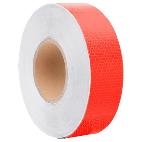 Cinta adhesiva reflectante PVC rojo 5 cm x 50 m de vidaXL, Señales de carretera y tráfico - Ref: Foro24-153120, Precio: 27,99...