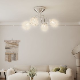 Ceiling lamp with glass flower shades 4 G9 LED bulbs by vidaXL, ceiling lights - Ref: Foro24-337912, Price: 60,99 €, Discount: %